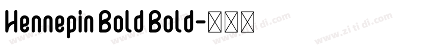Hennepin Bold Bold字体转换